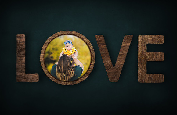 Wood Letters LOVE 2