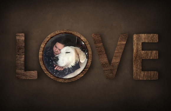 Wood Letters LOVE